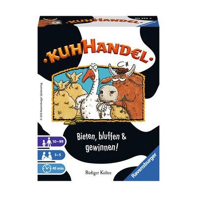 Ravensburger Kuhhandel - Juego de cartas para 3-5 jugadores - Diversión educativa Ravensburger Kuhhandel - Juego de cartas para 3-5 jugadores - Diversión educativa