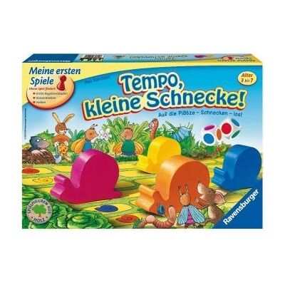 Ravensburger Tempo, pequena lesma! - Jogo de tabuleiro Ravensburger Tempo, pequena lesma! - Jogo de tabuleiro