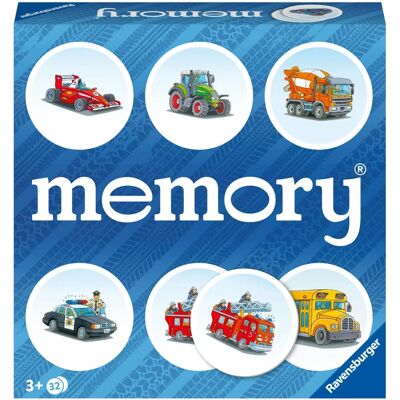 Ravensburger Jogo da Memória Veículos - Diversão em Família Ravensburger Jogo da Memória Veículos - Diversão em Família