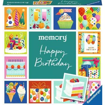 Ravensburger Memória - Boldog Születésnapot - Családi Játék és Tábla Játék - 24 Kártya - 3+ Ravensburger Memória - Boldog Születésnapot - Családi Játék és Tábla Játék - 24 Kártya - 3+