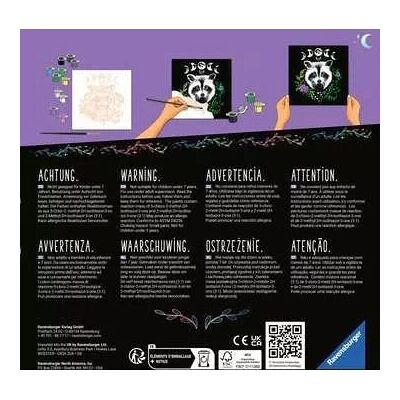 Kit d'art Ravensburger CreArt Pixie Cold Raccoon - 20x20 cm Kit d'art Ravensburger CreArt Pixie Cold Raccoon - 20x20 cm