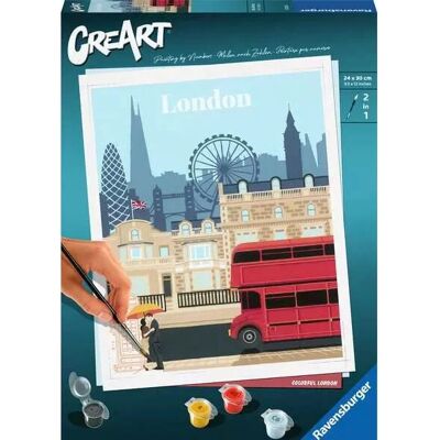 Libro da Colorare Londra Ravensburger Kit Dipingi con Numeri Libro da Colorare Londra Ravensburger Kit Dipingi con Numeri