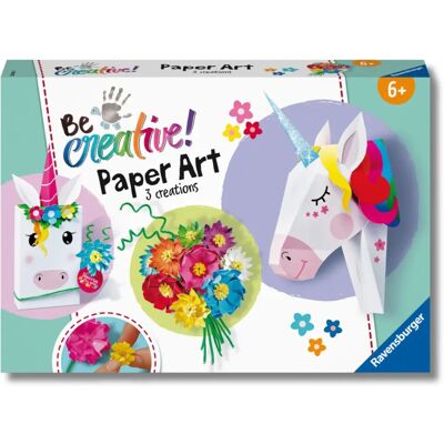 RAVENSBURGER Paper Art Unicorn - Kreativt pysselset för barn RAVENSBURGER Paper Art Unicorn - Kreativt pysselset för barn