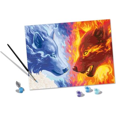 Ravensburger Feuer & Eis Premium Malen nach Zahlen - Kunst Ravensburger Feuer & Eis Premium Malen nach Zahlen - Kunst