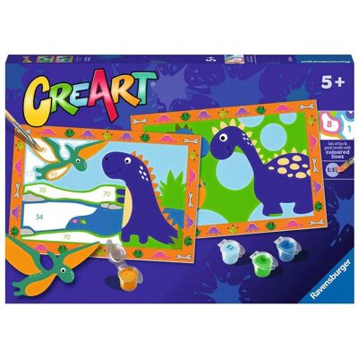 Kit di Pittura Dinosauri Ravensburger - Arte per Bambini Kit di Pittura Dinosauri Ravensburger - Arte per Bambini