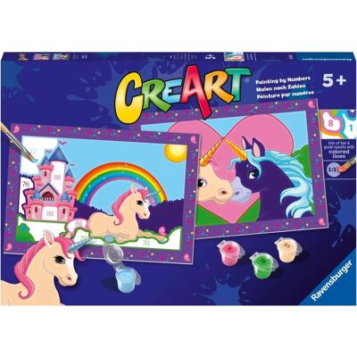 Kit di Pittura Unicorni Ravensburger - Arte e Artigianato per Bambini Kit di Pittura Unicorni Ravensburger - Arte e Artigianato per Bambini