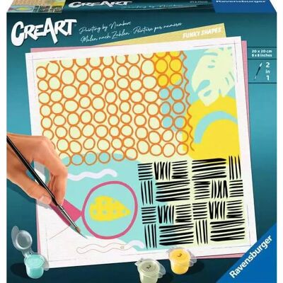 Ravensburger 23639 Livre et kit de coloriage - Funky Shapes - Publicité Ravensburger 23639 Livre et kit de coloriage - Funky Shapes - Publicité