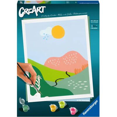 RAVENSBURGER CreArt - En las Montañas - Kit de Pintura para Todos RAVENSBURGER CreArt - En las Montañas - Kit de Pintura para Todos