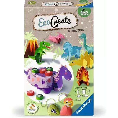Ravensburger 23671 Eco Create Mini Dinosauri - Bastelspielzeug Ravensburger 23671 Eco Create Mini Dinosauri - Bastelspielzeug