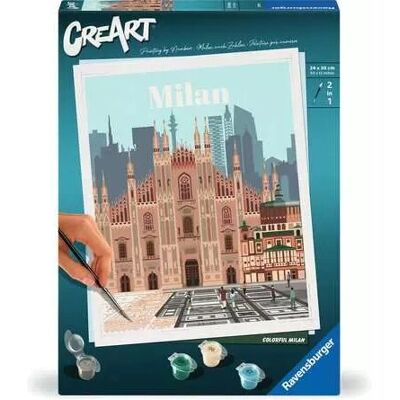 Ravensburger CreArt - Farbenfrohes Mailand - Malset für Kinder & Erwachsene Ravensburger CreArt - Farbenfrohes Mailand - Malset für Kinder & Erwachsene