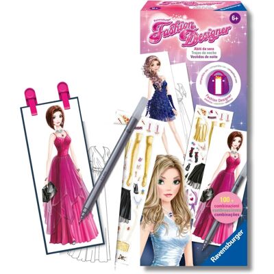 Ravensburger Créateur de mode - Robes de soirée - Kit de design - Publicité Ravensburger Créateur de mode - Robes de soirée - Kit de design - Publicité