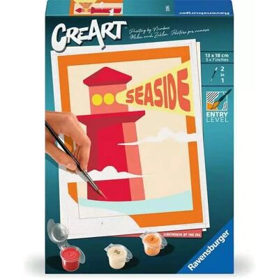 Kit de Coloriage Ravensburger - Phare sur la Plage - 12+ - Publicité Kit de Coloriage Ravensburger - Phare sur la Plage - 12+ - Publicité