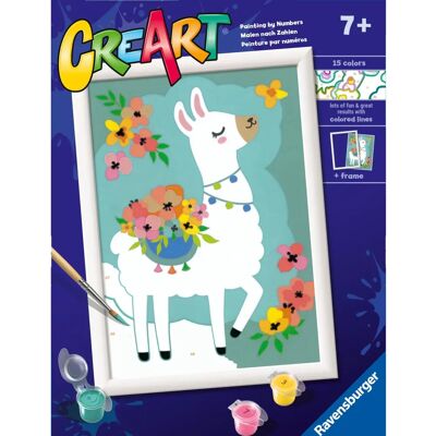 Ravensburger CreArt Lama Kit de Peinture - Kit Artistique - Publicité Ravensburger CreArt Lama Kit de Peinture - Kit Artistique - Publicité