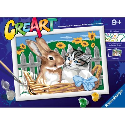 Ravensburger CreArt Serie D - Amici nella cesta - Kit de Pintura Ravensburger CreArt Serie D - Amici nella cesta - Kit de Pintura
