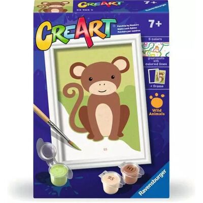 Ravensburger - 23966 - Aap - Multicolor - Kleur op nummers kit Ravensburger - 23966 - Aap - Multicolor - Kleur op nummers kit