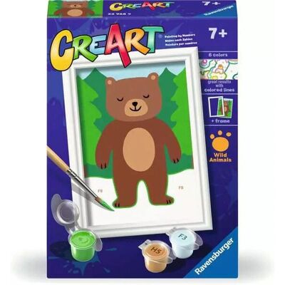 Ravensburger 23968 CreArt ours multicolore - kit de coloriage numéroté - Publicité Ravensburger 23968 CreArt ours multicolore - kit de coloriage numéroté - Publicité