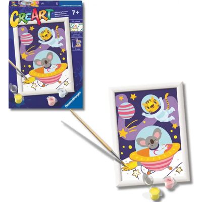 Ravensburger Creart Série E - Animaux dans l'Espace Peindre par Numéros - Multicolore - Publicité Ravensburger Creart Série E - Animaux dans l'Espace Peindre par Numéros - Multicolore - Publicité