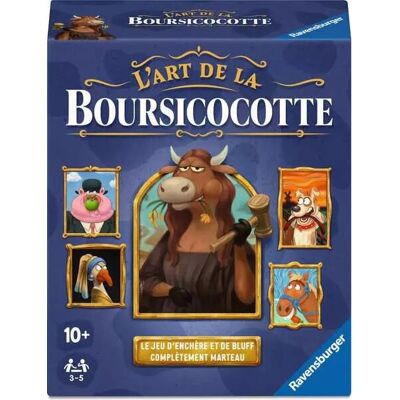 Ravensburger Boursicocotte - Familienspiel - Holzhammer - 40 Karten - 55 Silberkarten - 2 Rahmen - 24582 Ravensburger Boursicocotte - Familienspiel - Holzhammer - 40 Karten - 55 Silberkarten - 2 Rahmen - 24582