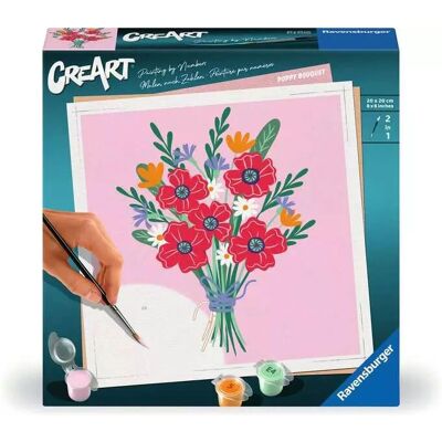 Ravensburger Modell - Mohnblumen Malen nach Zahlen Ravensburger Modell - Mohnblumen Malen nach Zahlen