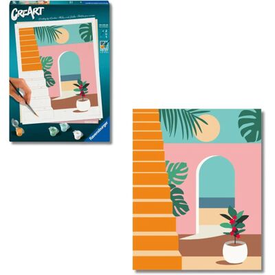 Ravensburger CreArt - Dipingere con Numeri - Modalità Vacanza - 25524 - Per Principianti Ravensburger CreArt - Dipingere con Numeri - Modalità Vacanza - 25524 - Per Principianti