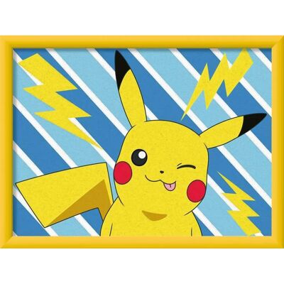 Set de peinture par numéros Pikachu 18x24cm - Ravensburger - RAVE25557 - Publicité Set de peinture par numéros Pikachu 18x24cm - Ravensburger - RAVE25557 - Publicité