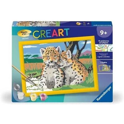 Ravensburger Kids Petits léopards - Kit de peinture par numéros 18x24cm - Dès 9 ans - Publicité Ravensburger Kids Petits léopards - Kit de peinture par numéros 18x24cm - Dès 9 ans - Publicité