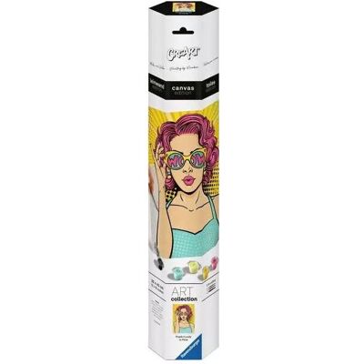Ravensburger Creart Tela - Lady in Pink - Giocattolo artistico e artigianale Ravensburger Creart Tela - Lady in Pink - Giocattolo artistico e artigianale