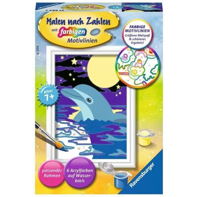 Ravensburger Kleiner Delfin Malen-nach-Zahlen - Puzzle Ravensburger Kleiner Delfin Malen-nach-Zahlen - Puzzle