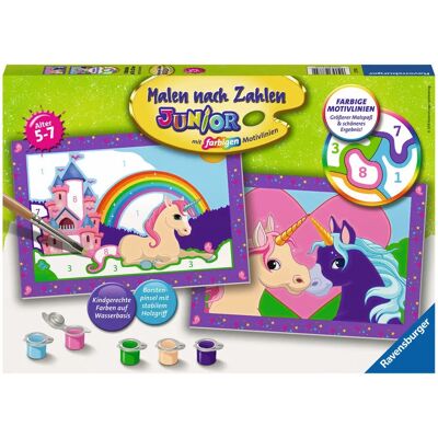 Ravensburger Dipingi per Numeri - Mondo degli Unicorni - Junior Ravensburger Dipingi per Numeri - Mondo degli Unicorni - Junior