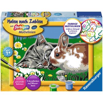Ravensburger Malen nach Zahlen, 13x18 cm, mit farbigen Motivlinien Ravensburger Malen nach Zahlen, 13x18 cm, mit farbigen Motivlinien