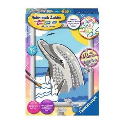 Ravensburger Malen nach Zahlen Delfin - Kunstset Ravensburger Malen nach Zahlen Delfin - Kunstset