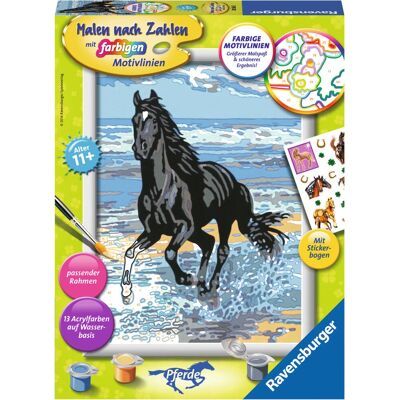 Ravensburger Kleurboek met Getallen - Paard op Strand Ravensburger Kleurboek met Getallen - Paard op Strand