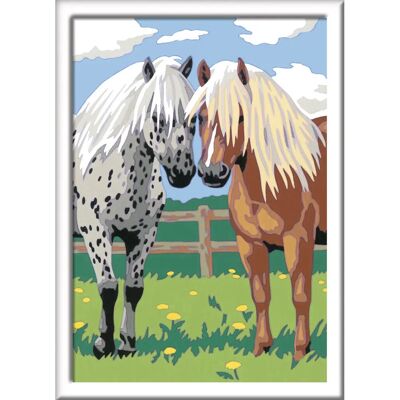 Ravensburger Malen nach Zahlen - Glückliche Pferde, 18x24cm - Kinder & Erwachsene Ravensburger Malen nach Zahlen - Glückliche Pferde, 18x24cm - Kinder & Erwachsene