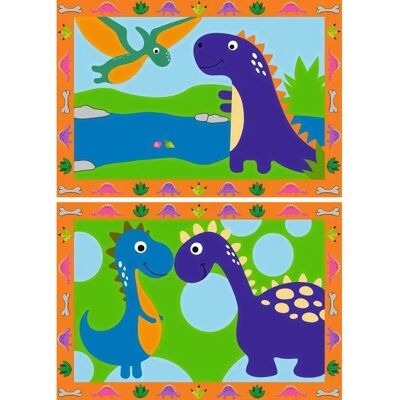 Ravensburger Monde des Dinosaurs Ensemble de Peinture - Puzzle/Coloriage - Publicité Ravensburger Monde des Dinosaurs Ensemble de Peinture - Puzzle/Coloriage - Publicité