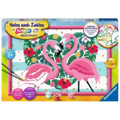 Ravensburger Malen nach Zahlen Set - Flamingos - 7+ Ravensburger Malen nach Zahlen Set - Flamingos - 7+