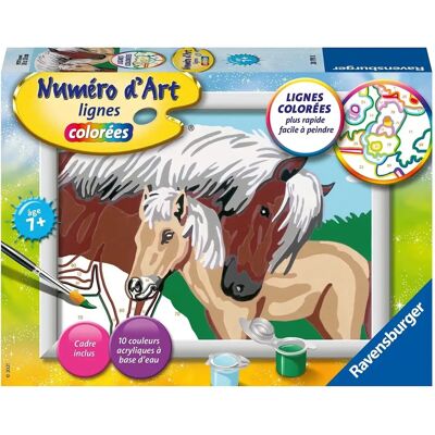 Kit de Peinture Ravensburger Marron Jument et Poulain - Ensemble de Peinture pour Enfants - Publicité Kit de Peinture Ravensburger Marron Jument et Poulain - Ensemble de Peinture pour Enfants - Publicité