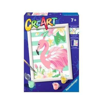 Ravensburger CreArt Flamenco Rosa Pintura por Números - Kit para niños Ravensburger CreArt Flamenco Rosa Pintura por Números - Kit para niños