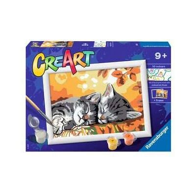 Ravensburger CreArt Gatos de Otoño - Kit de Pintar por Números Ravensburger CreArt Gatos de Otoño - Kit de Pintar por Números
