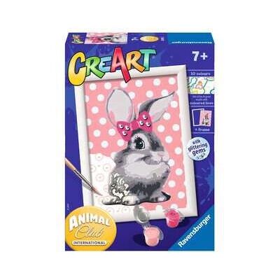Ravensburger CreArt Coniglietta Cuddly Bunny - Kit Pittura Numero - Attività Creative Ravensburger CreArt Coniglietta Cuddly Bunny - Kit Pittura Numero - Attività Creative