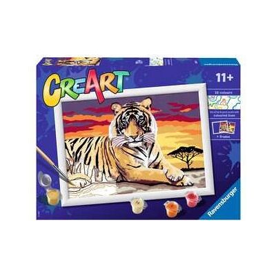 Ravensburger CreArt Majestic Tiger - Zestaw do malowania po numerach Ravensburger CreArt Majestic Tiger - Zestaw do malowania po numerach