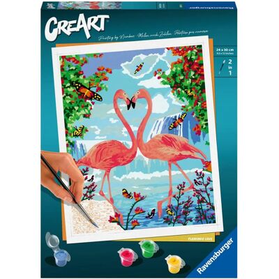 Ravensburger CreArt Flamingo Love Verfkit - 12+ Ravensburger CreArt Flamingo Love Verfkit - 12+