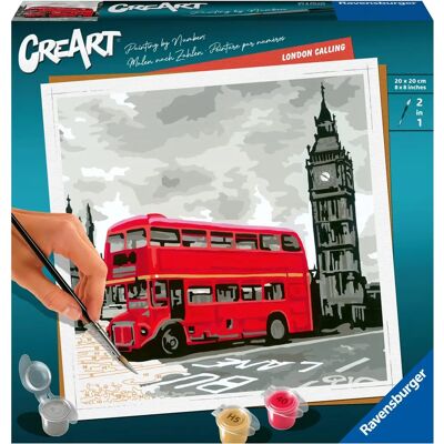 Ravensburger London Calling Szám szerint festő készlet - 20cm x 20cm Ravensburger London Calling Szám szerint festő készlet - 20cm x 20cm