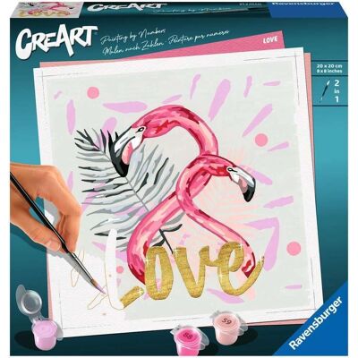 Ravensburger Peindre par Numéros - Love - 20x20cm - Ensemble d'Art - Publicité Ravensburger Peindre par Numéros - Love - 20x20cm - Ensemble d'Art - Publicité