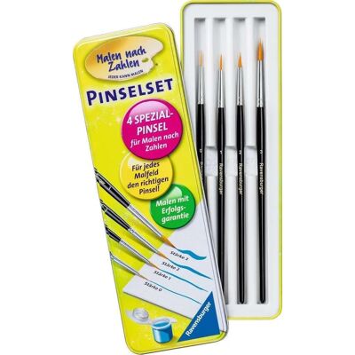 Ensemble de pinceaux Ravensburger 29099 - 4 pinceaux spéciaux - Publicité Ensemble de pinceaux Ravensburger 29099 - 4 pinceaux spéciaux - Publicité
