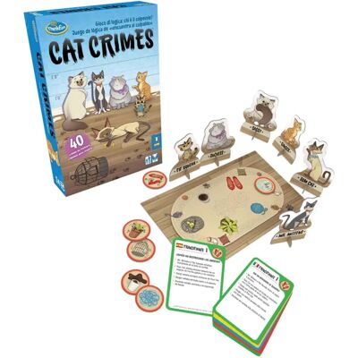 Ravensburger ThinkFun Juego de Crímenes de Gatos - Juego de Mesa Ravensburger ThinkFun Juego de Crímenes de Gatos - Juego de Mesa