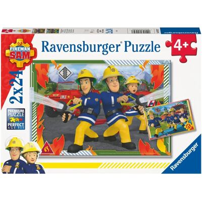 Ravensburger Fireman Sam 2X 24 Piece Jigsaw Puzzles - Educational Toy Ravensburger Fireman Sam 2X 24 Piece Jigsaw Puzzles - Educational Toy