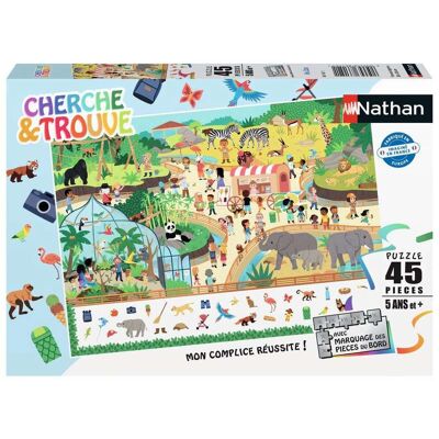 Nathan 86152 Puzzle - Puzzle de 45 pièces - Zoo Nathan 86152 Puzzle - Puzzle de 45 pièces - Zoo