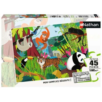 Nathan 86176 Puzzle - Animali della Giungla - 45 pezzi Nathan 86176 Puzzle - Animali della Giungla - 45 pezzi
