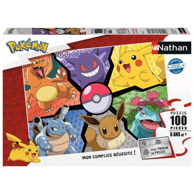 Puzzle Nathan 86188 - Pokémon Pikachu, Evoli - 100 pezzi - Gioco educativo Puzzle Nathan 86188 - Pokémon Pikachu, Evoli - 100 pezzi - Gioco educativo