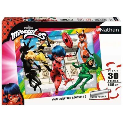 Puzzle Nathan 30 elementów - biedronka i superbohaterowie - Edukacyjne Puzzle Nathan 30 elementów - biedronka i superbohaterowie - Edukacyjne